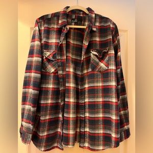Molokai Surf Co Button Down Plaid Long Sleeve